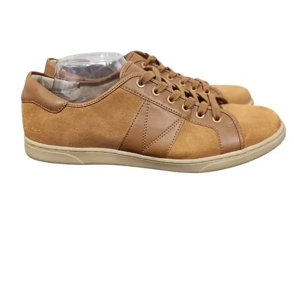 VIONIC JEROME MENS 11.5 CASUAL SNEAKERS TAN LEATHER SUEDE Y2K BOWLING 2000s - Picture 11 of 11